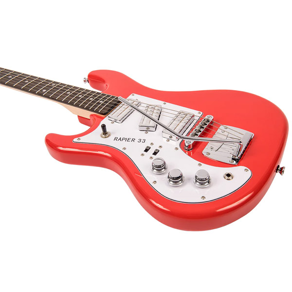 Rapier 33 Electric Guitar Left Hand Fiesta Red