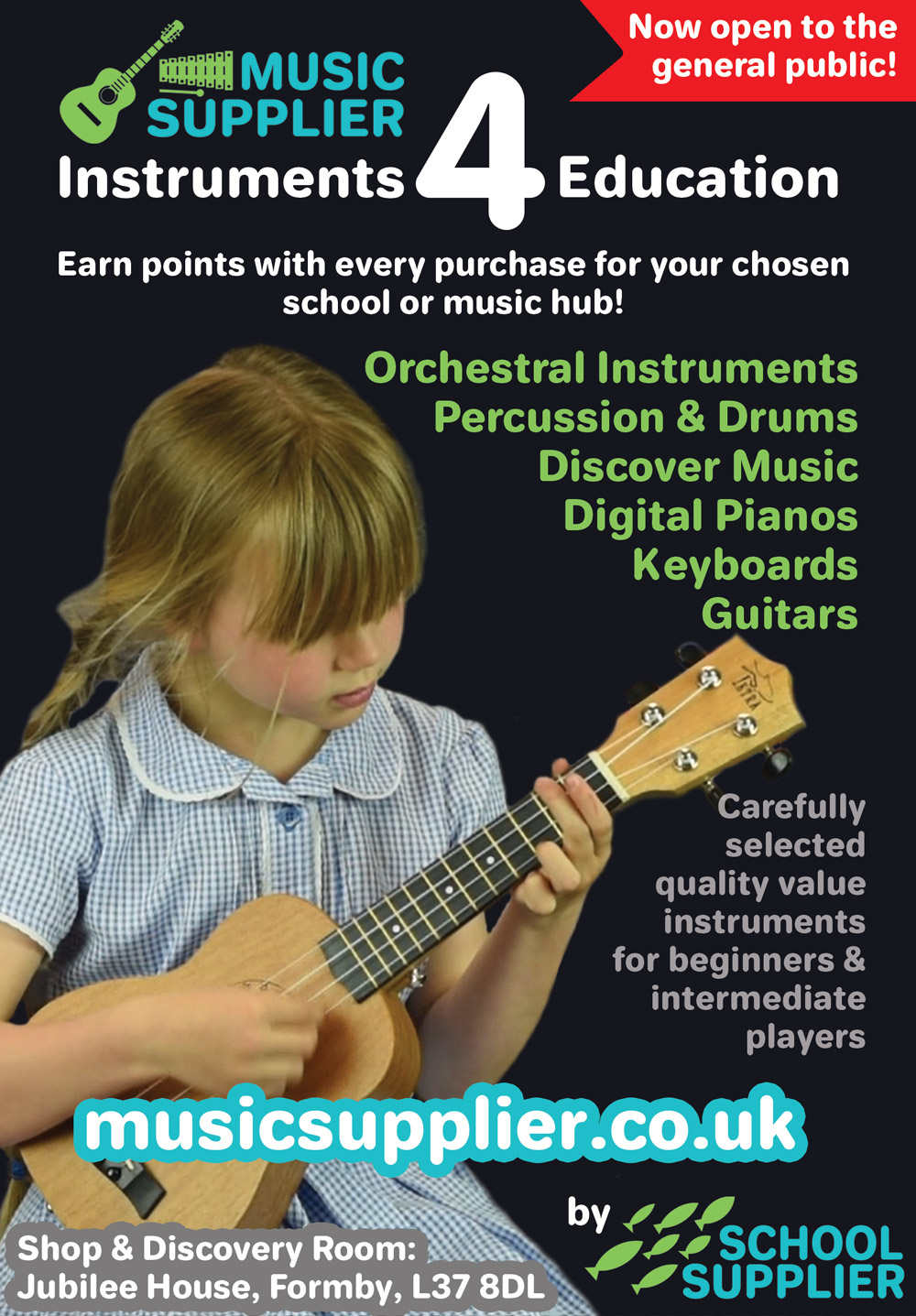 Instruments for education flyer