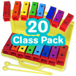 Tetra 8 Note Coloured Chime Bars - Class Pack - 20